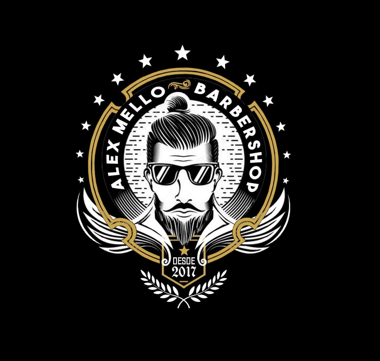 Logo Alex Mello barbershop - Centro